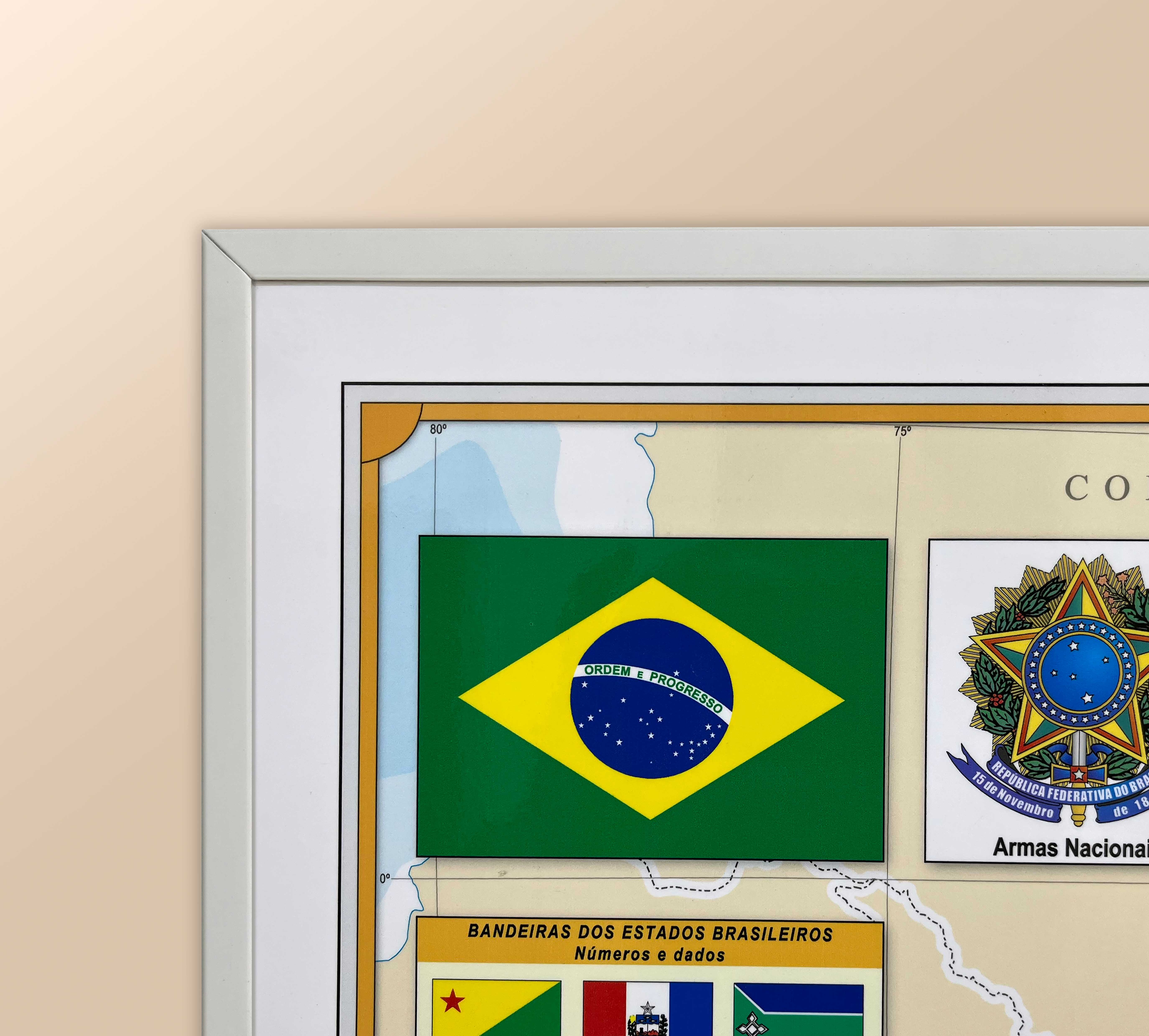 Ref. 372 Mapa do Brasil Comercial - Formato  2.00x2.00m
