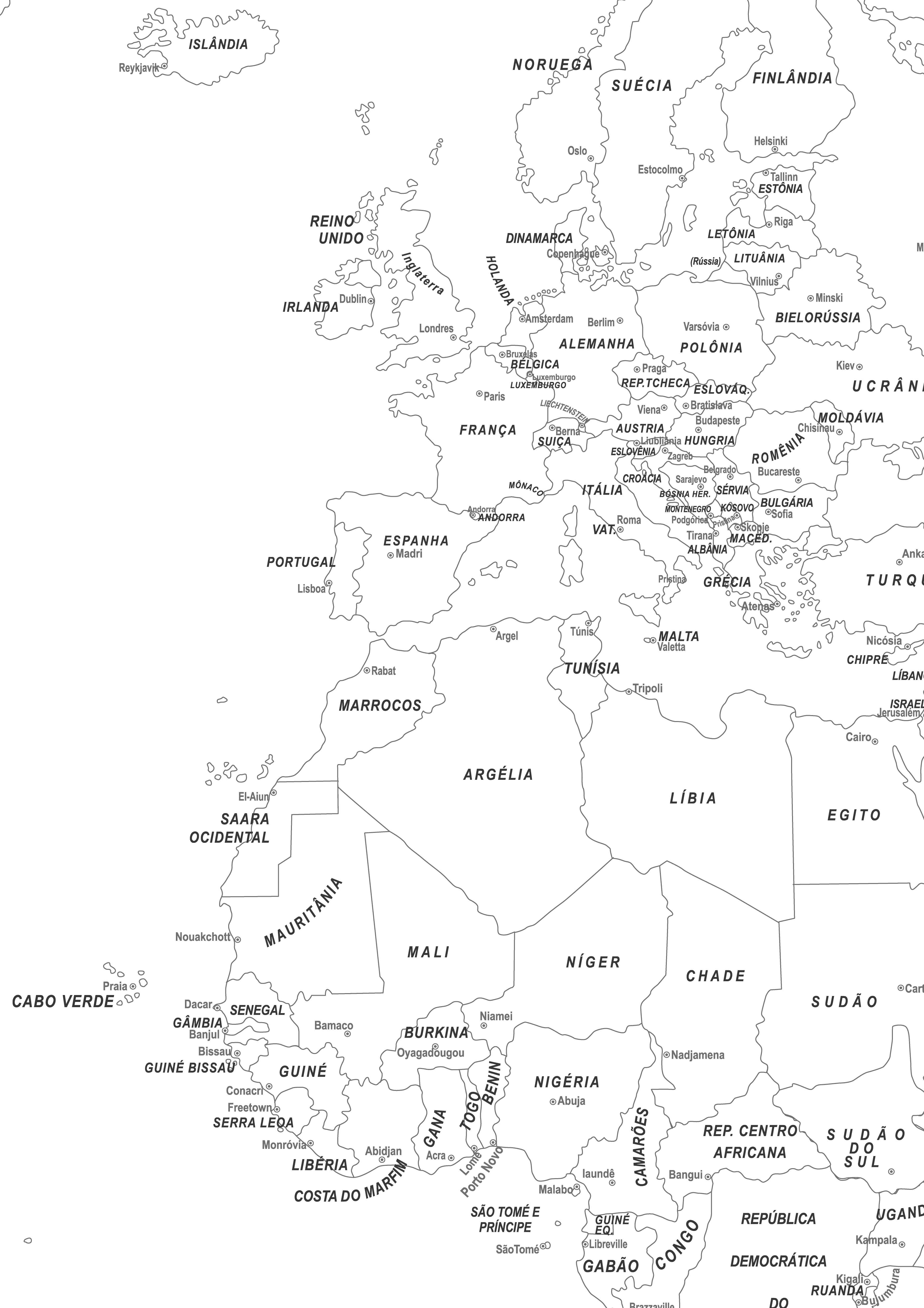 Ref. 150 Mapa-Múndi Meu Mundo - para colorir - Formato 1.20x0.90m