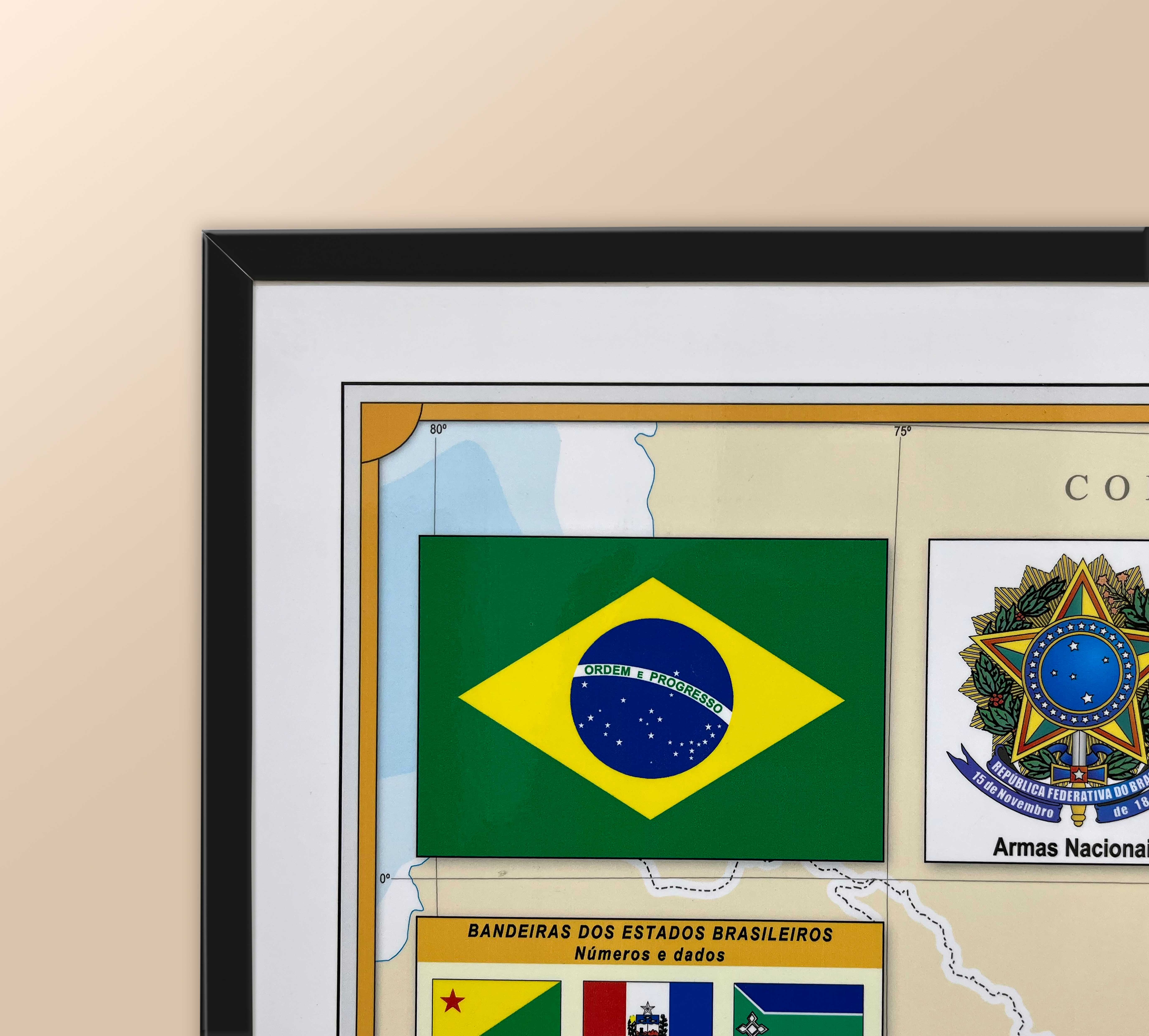 Ref. 168  Mapa-Múndi The World Blue - Formato 1.20x0.90m