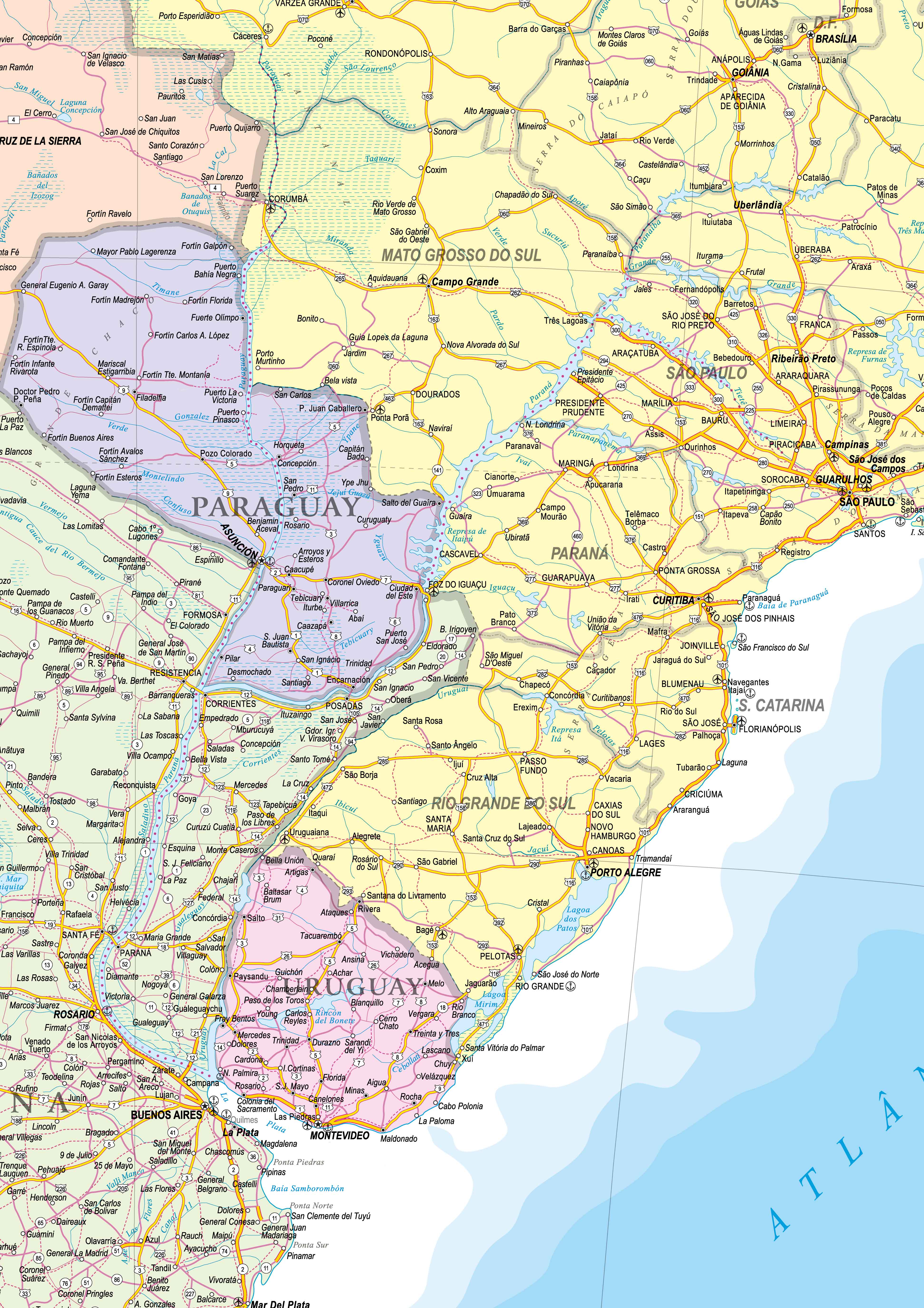 Ref. 175 Mapa da América Latina    Formato 0.90x1.20m