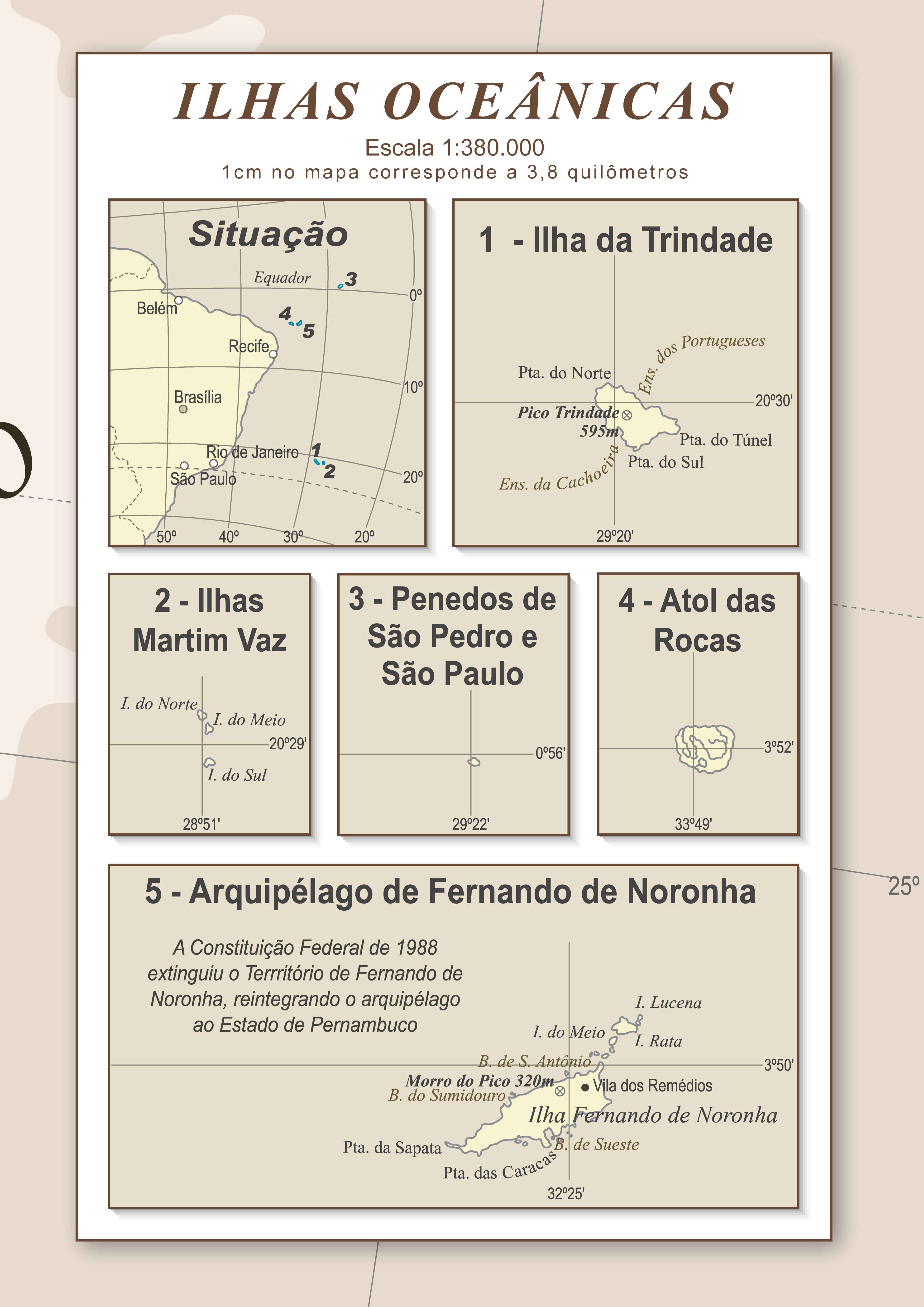 Ref. 362 Mapa do Brasil Clássico - Formato 1.20x1.60m